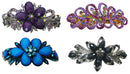 Combo Set of 4 4 Gorgeous Barrettes in 2 to 4 Unique Styles for Thick Hair 0052/17-4-