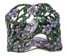 Crystal Butterfly and Flower Hair Holder Barrette