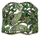Crystal Butterfly and Flower Hair Holder Barrette
