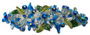Bella Crystal Flower Barrette Metal French Clip Hair Clip