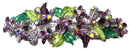 Bella Crystal Flower Barrette Metal French Clip Hair Clip