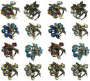 2 Set of 8,  16 count,  Mini Hair Claws Tiny Bling Hair Claws 2 ea of 8 Colors  LPW864175-5-8-2