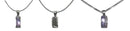 Set of 3 1 Ea 3 Styles, Necklace Chain/Pendant Small Mother of Pearl Tablet Pendants Ar85800