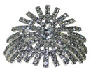 Bella Crystal White Hair Holder Bridal Hair Holder Barrette U86800-0116