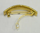 Bella Large Rectangular Bar Barrette Crystal French Clip Hairclip  U86900-0004