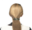 Bella Oval Barrette with Catseyes and Crystals