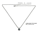 Set of 6 Necklace Silver Chain Imitation Pearl Pendant 85500-6