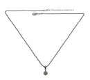 Bella Necklace Chain and CZ Solitaire Stone Pendant AC85800-1cryWhite