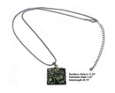 Necklace Chain and Pendant  Rhodium Plated Snake Chain