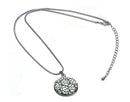 Necklace Chain and Pendant  Rhodium Plated Snake Design Chain with Extension