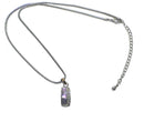 Necklace Chain and Pendant Rhodium Plated Snake Design Chain