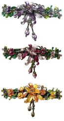 Bella Large Crystal Flower Barrette with Hanging Ornament