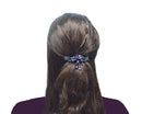 Bella Large Crystal Flower Barrette with Hanging Ornament