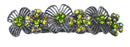 Bella Metal Crystal Barrette Sparkly Aurore Boreale YY86800-4