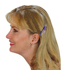 Set of 8 Crystal Barrettes Combo 4 Styles French Clip Hand Painted Barrettes 4 Pair NF500/YY1/12//GL10-NF1