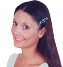 Set of 8 Crystal Barrettes Combo 4 Styles French Clip Hand Painted Barrettes 4 Pair NF500/YY1/12//GL10-NF1