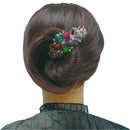 Bella Large Barrette with Beads and Crystals for Thick Hair