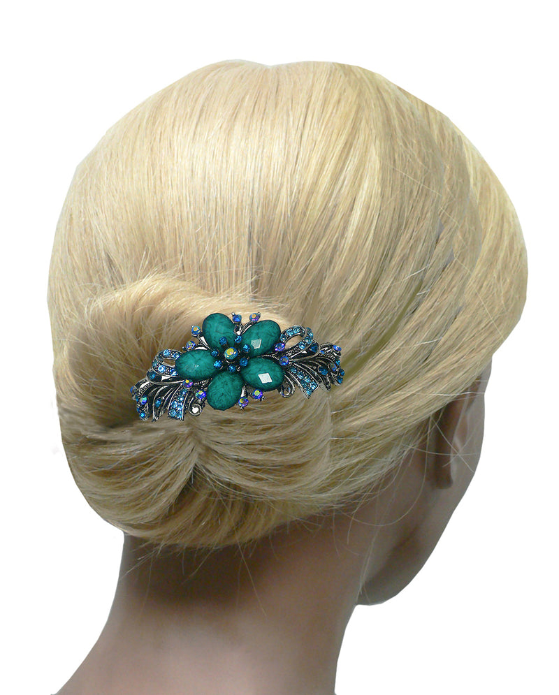 Set of 6 Bella Large Barrettes Thick Hair Hairclips U86012-0052-6