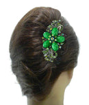 Bella Set of 9 Large Thick Hair Combo 4 Unique Styles Sparkly Crystal Barrettes 0014-52-53-9