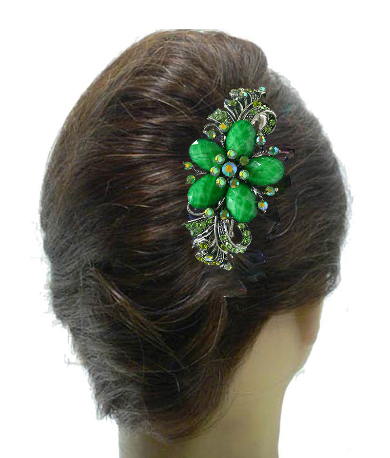 Set of 6 Bella Large Barrettes Thick Hair Hairclips U86012-0052-6