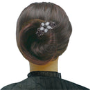 Set of 2 Bella Large Barrettes Colorful Beads Sparkly Crystal Thick Hair Hairclip U0052-2