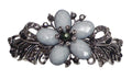 Bella Large Barrette with Beads and Crystals for Thick Hair #0052