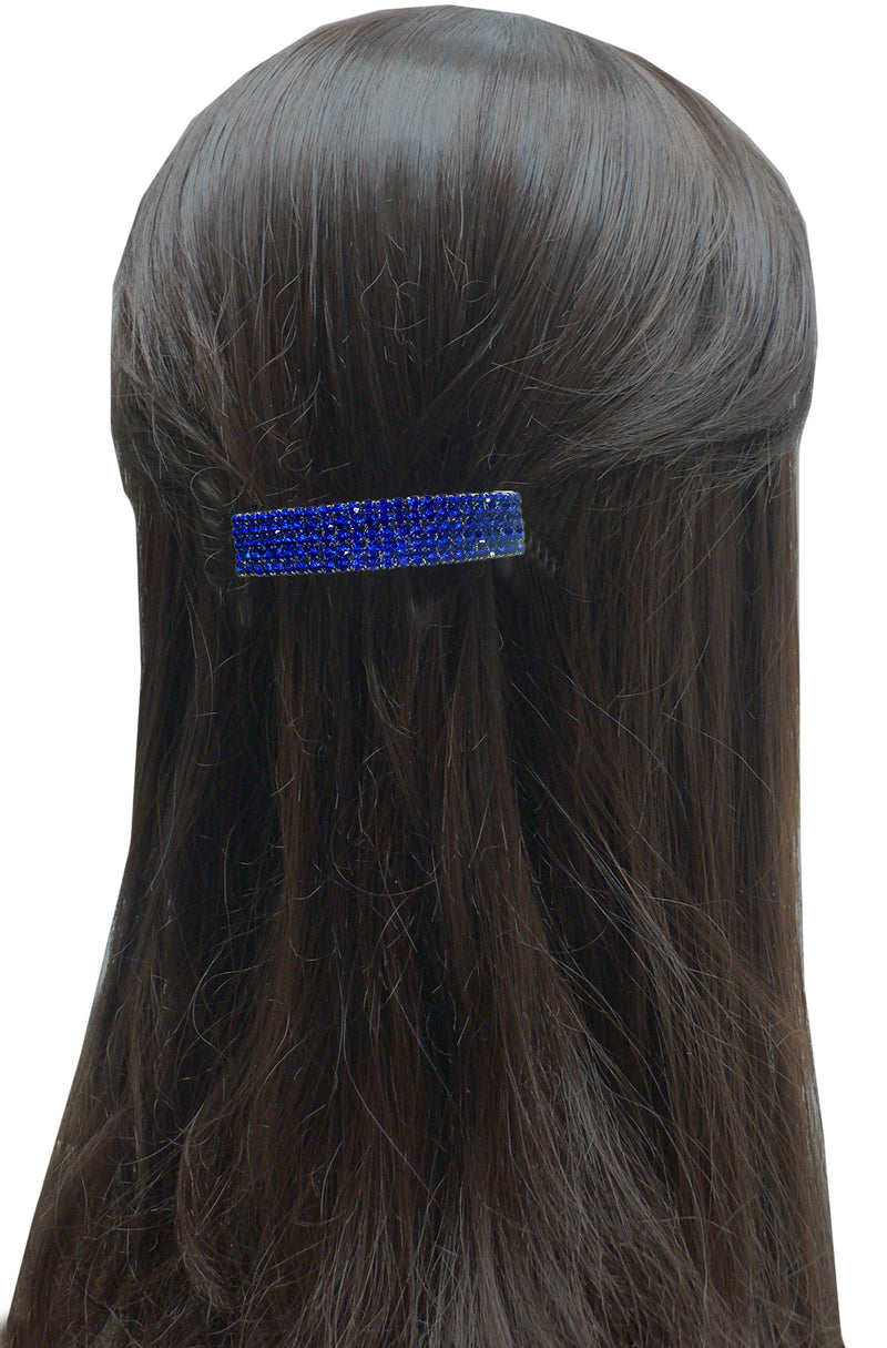 Bella Large Rectangular Bar Barrette Crystal French Clip Hairclip  U86900-0004