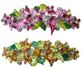 Bella Crystal Flower Barrette Metal French Clip Hair Clip  #YY86800-1