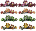 Set of 8 Flower Barrettes Med/Small Hair Clip 2 each 4 Colors, 4 pairs YY86400-12-8