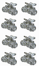 Mini Butterfly Hair Claws Silvery White Bridal Hair Clips LPW864175-1-6