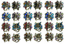 3 Set of 8,  24 count,  Mini Hair Claws Tiny Bling Claw Clipss 3 ea of 8 Colors  LPW5-8-3