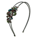 Crystal Flower Headband Resilient Metal Wire Hairband Headband U86121-0119