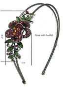 Set of 7 to Set of 9 Crystal Flower Headbands Resilient Metal Wire Hairband Headbands U86121-0119-7to9