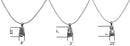 Set of 3 1 Ea 3 Styles, Necklace Chain/Pendant Small Mother of Pearl Tablet Pendants Ar85800