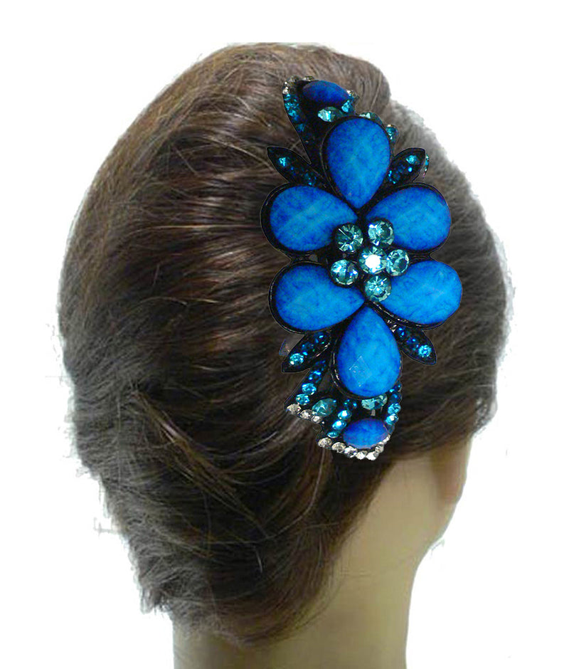 Combo Set of 4 4 Gorgeous Barrettes in 2 to 4 Unique Styles for Thick Hair 0052/17-4-