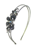 Crystal butterfly Headband Resilient Metal Wire Hair Band U86121-0120