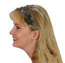 Crystal Flower Headband Resilient Wire Metal Hair Band U86121-0121