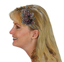 Crystal Flower Headband Resilient Wire Metal Hair Band U86121-0121
