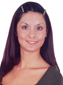 Bella Pair of Small Flower Barrettes for Thin Hair Women and Young Girls U86250-1338