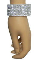 Set of 3&4 Bella Crystal Spiral Bracelets 8 Strands of Crystal Spirals Bridal, Parties 5614-3&4