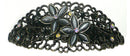 Bella Oval Barrette with Catseyes and Crystals