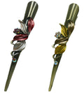 Bella Set of 2 Flower Alligator Clips Beakclips Duckbill Hairclips YY86155-1-2