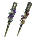 Bella Set of 2 Flower Alligator Clips Beakclips Duckbill Hairclips YY86155-1-2