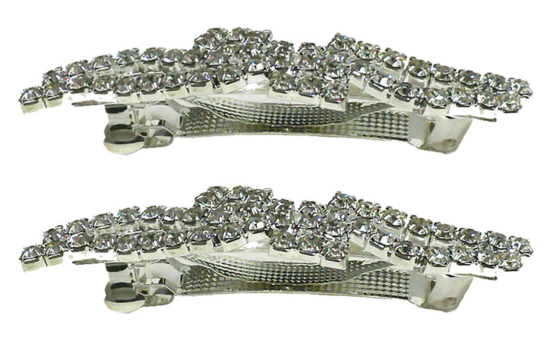 Pair of Barrettes Decked with Sparkling Stones U86420-0927-pr