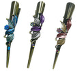 Bella Set of 3 Flower Alligator Clips Beakclips Duckbill Hairclips YY86155-1-3