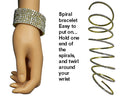 Dozen Pack Bella Crystal Spiral Bracelet 8 Strands Crystal Spirals for Bridal,  Parties 5614-D