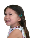 Crystal Butterfly Barrettes Snap Clips for Thin Hair Young Girls LPW86250-3