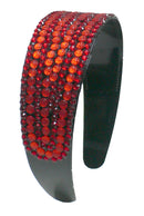 Wide Band Plastic Bling Bling Headband 2" Wide at Center NI86012-24611