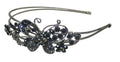 Crystal Butterfly Headband Double Metal Wire Hairband U86121-0124