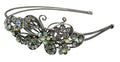 Crystal Butterfly Headband Double Metal Wire Hairband U86121-0124